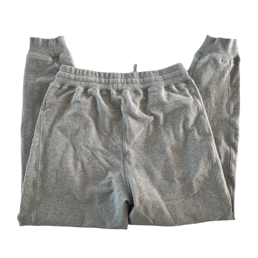 Gettees Gray Lounge Set Sweatshirt Joggers Supima Cotton Made in USA Women S - Picture 5 of 7